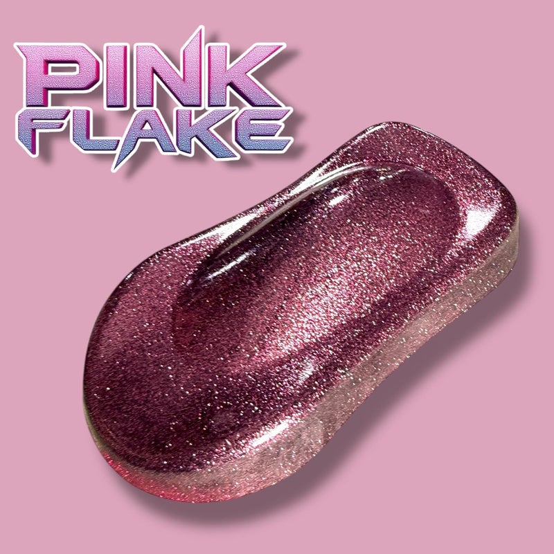 LiME LiNE Sprayable Metal Flake Paint Additive: Solvent Resistant Glitter for Automotive Custom Painting (PINK) - Image 2